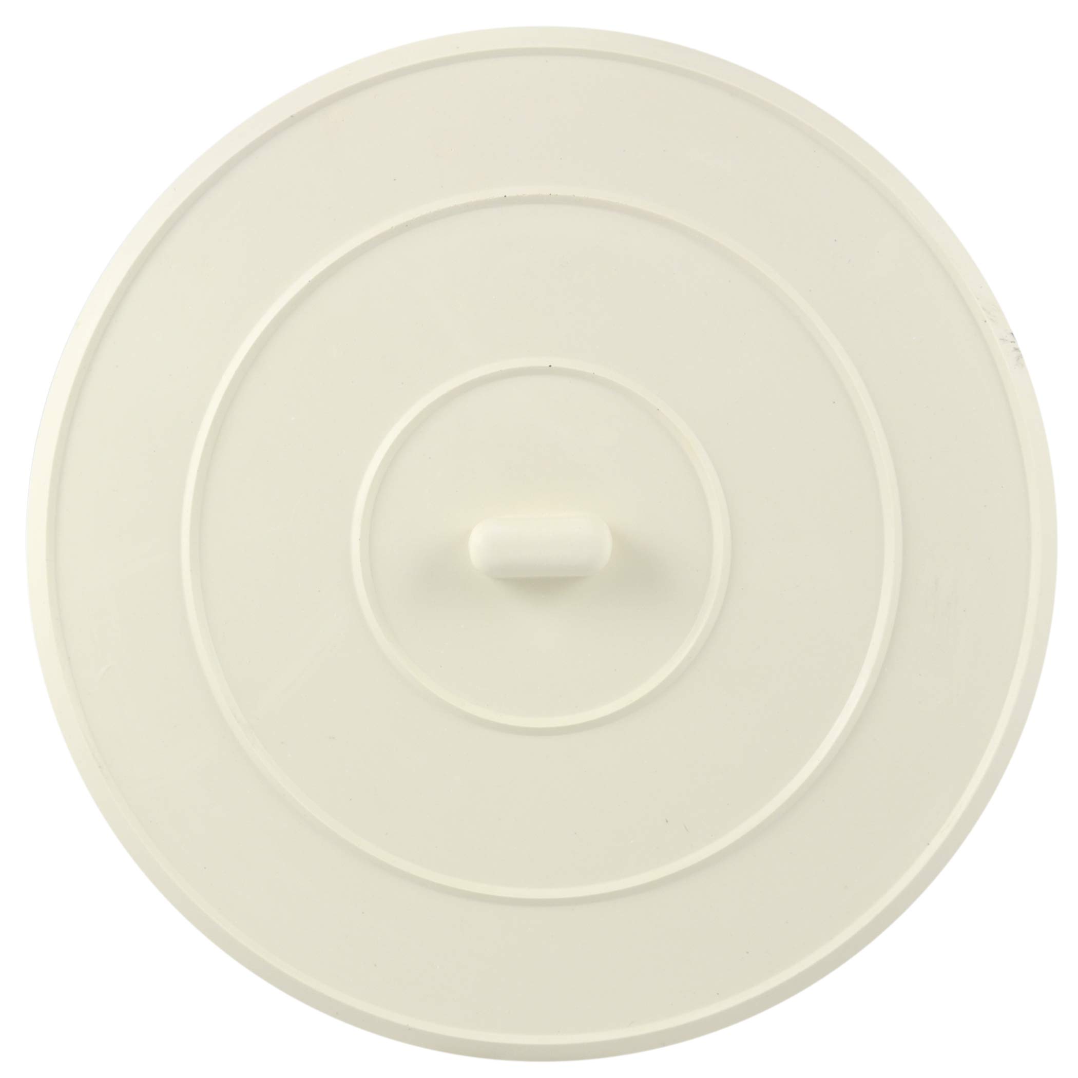 DANCO 89042P 5-Inch White Flat Kitchen Sink Stopper & Bathtub Drain Plug (2-Pack) - Perfect for Bathroom, Kitchen, and Utility Sink Drain Protection