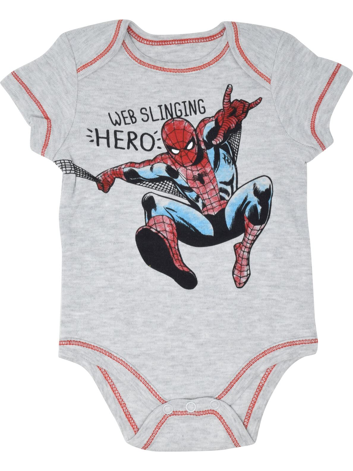 Marvel Avengers Baby Boys 5-Pack Short-Sleeve Bodysuits - Superhero Outfits for Infants & Toddlers - Perfect for Playtime, Dress-Up & Photo Shoots