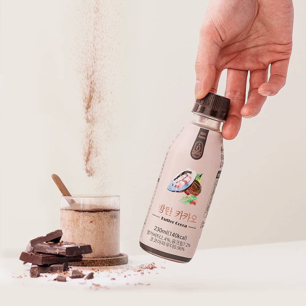 KETOJennie Sugar-Free Stevia Chocolate Milk Powder (7.7oz X 24 Pack) - Low Calorie, No Additives, Bulletproof Cacao for Keto Diet | Perfect for Breakfast, Snacks & Weight Loss for All Ages