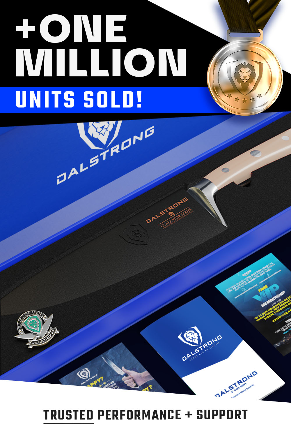 Premium 8-Inch Chef Knife with Ergonomic Himalayan Handle - Gladiator Series NSF Certified by Dalstrong - Perfect for Professional Chefs & Home Cooking