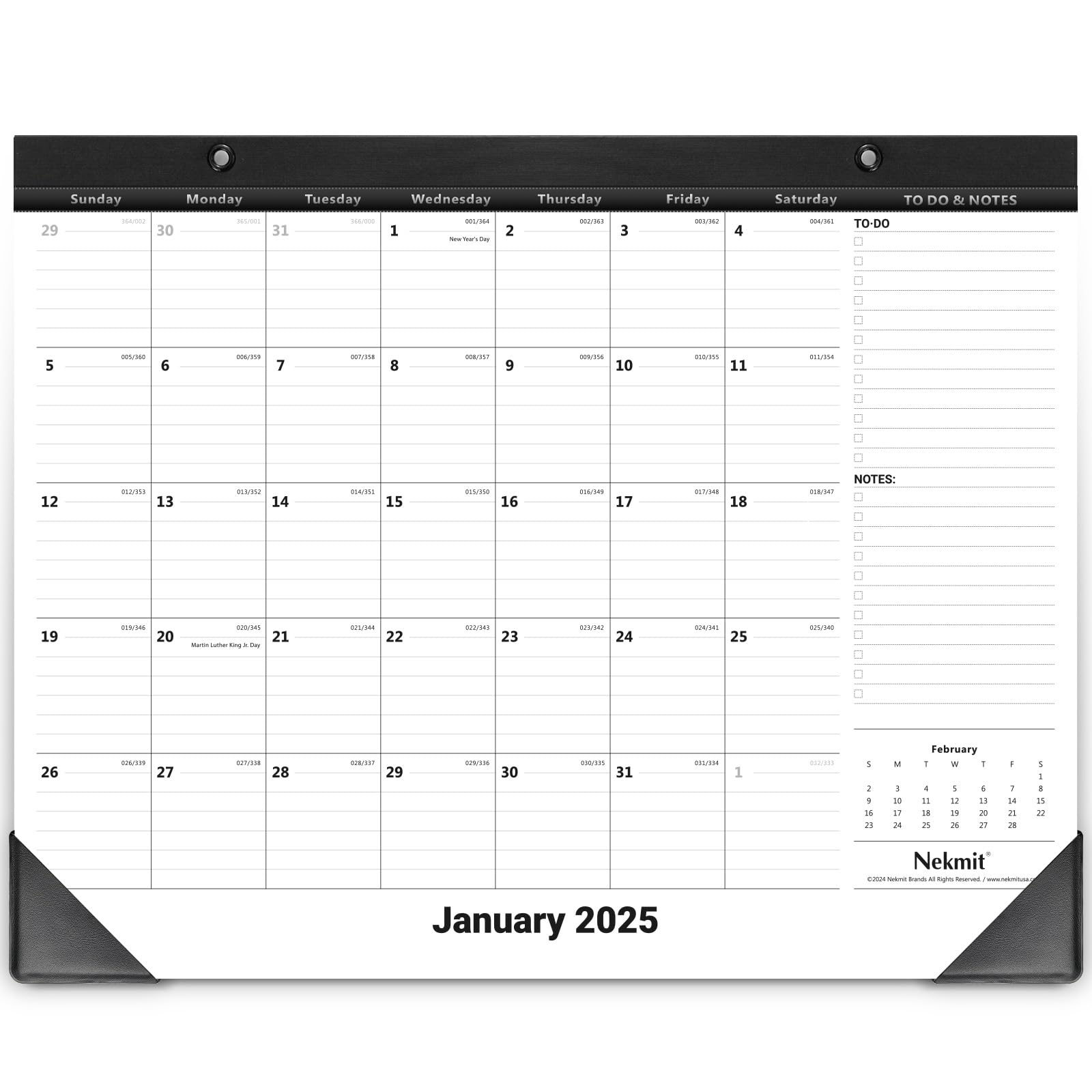 2025-2026 Nekmit Desk Calendar Planner - 14