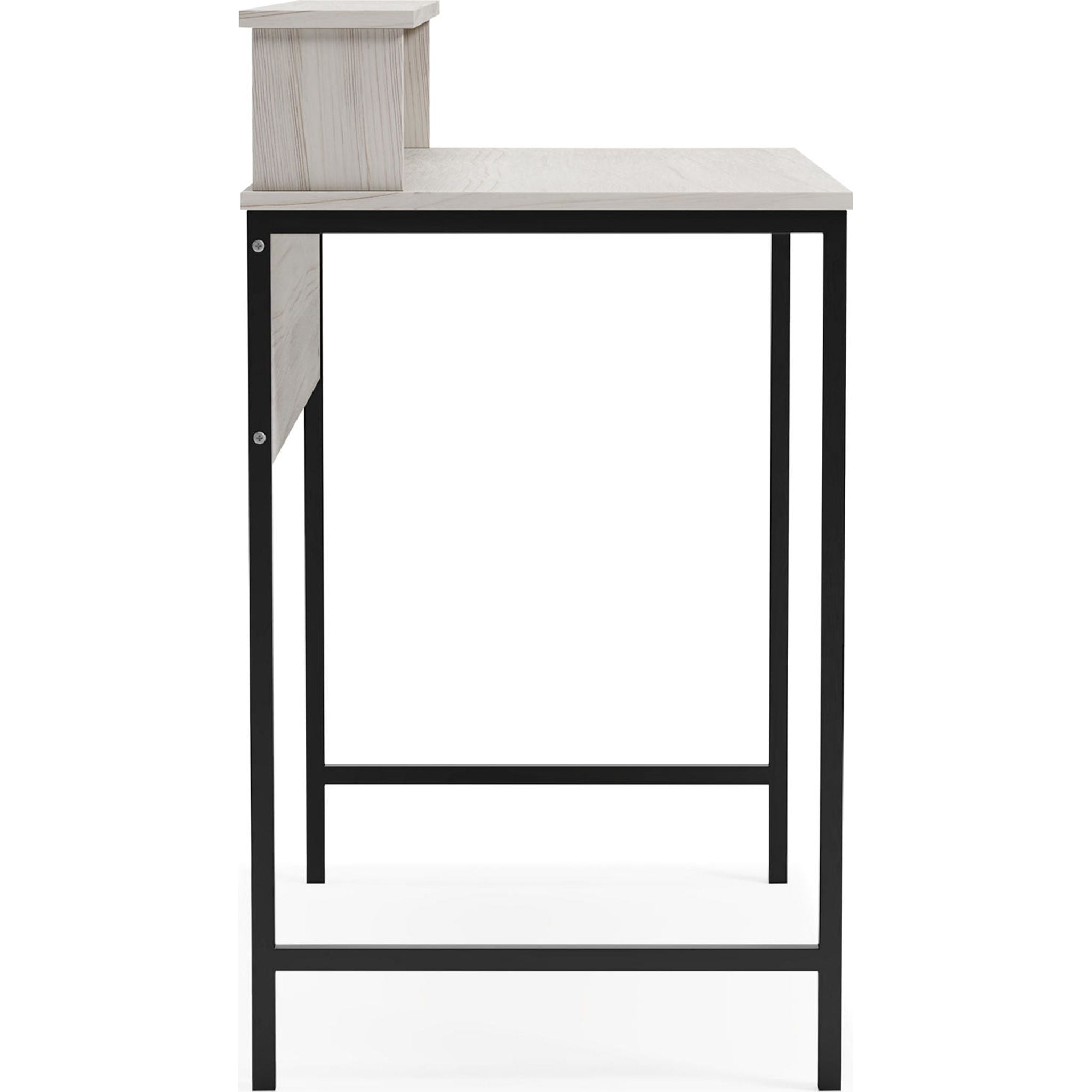 Bayflynn Modern Office Desk - White & Black Ergonomic Computer Workstation for Home & Office Use | Perfect for Remote Work, Gaming & Study
