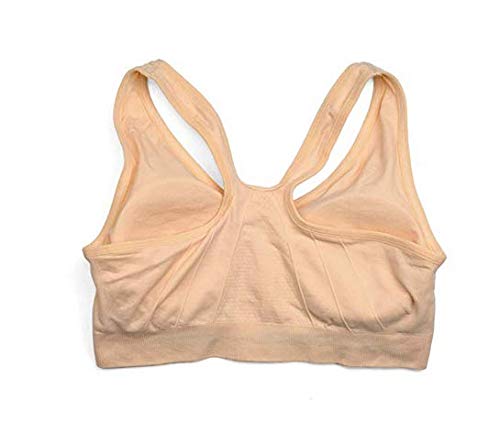Wireless Front Closure Post-Surgery Bra for Women - Racerback Sports Bras with Zipper for Yoga, Running & Active Lifestyles - Comfortable Support for Recovery & Workouts
