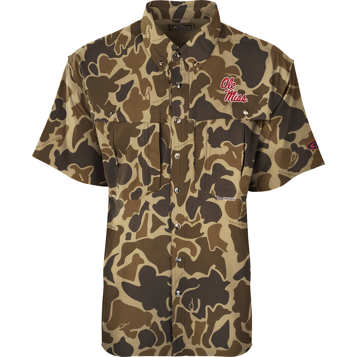 Ole Miss Short Sleeve Flyweight Wingshooter Shirt - Lightweight Performance Tee for Hunting, Fishing & Outdoor Adventures