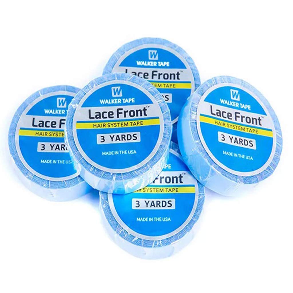 Easnea 3 Yards Lace Front Wig Support Tape Roll - Strong Adhesive Double Sided Hair Replacement Tape for Skin Weft, Toupees, Beards & Wigs - Waterproof 2.5cm Wide - Secure Hold for Daily Wear, Cosplay & Special Events