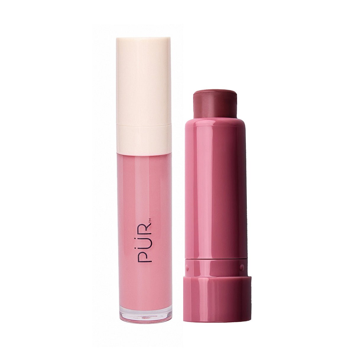 Glossy Lip Tint & Silky Tint Duo - Long Lasting Hydrating Lip Stain Set for Daily Wear, Date Night & Special Occasions