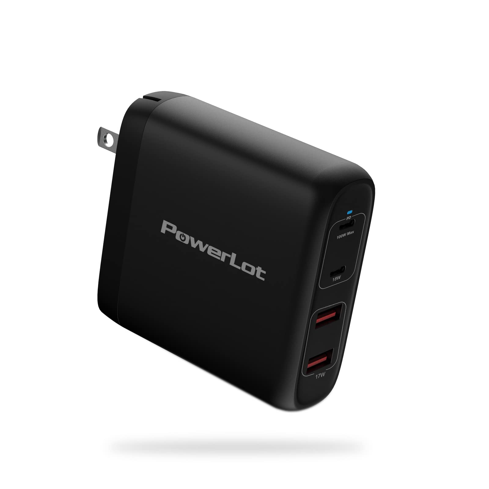 100W USB C Wall Charger, 4-Port GaN Fast Charger for MacBook Pro/Air, iPad, Dell XPS, HP Laptops, iPhone 14/13 & Samsung Galaxy - Compact Power Adapter for Home, Office & Travel