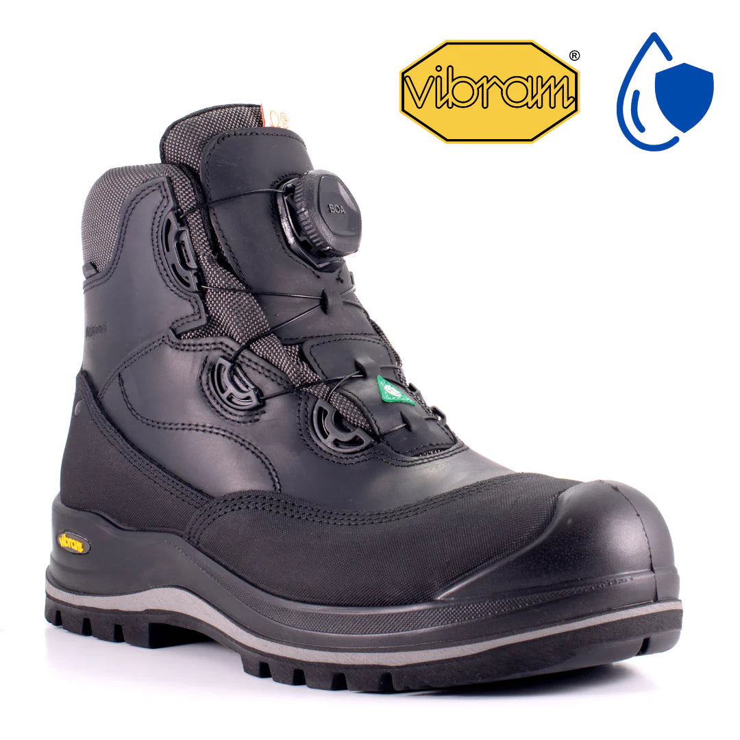 Grisport BOA Wolf 6 CSA Approved Safety Boots for Men - Steel Toe Work Boots with BOA Closure System - Ideal for Construction, Industrial & Outdoor Work (Model 702381)