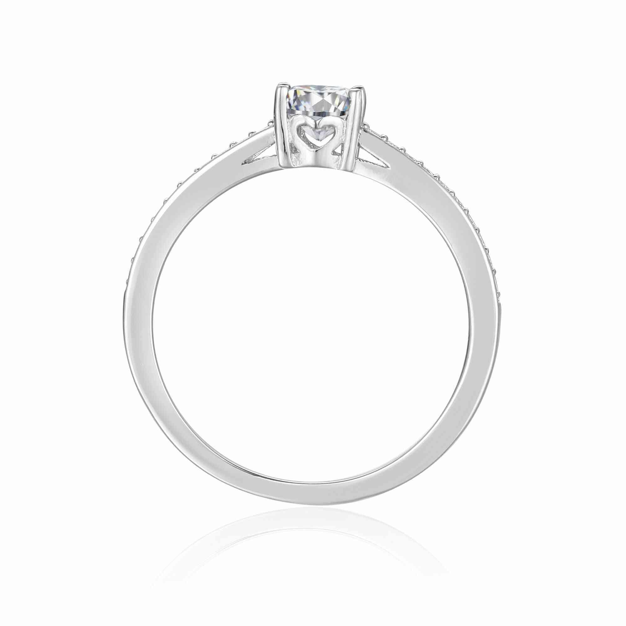 1.5ct Moissanite Solitaire Ring for Women - 14K White Gold Engagement Wedding Band - Perfect for Proposals, Anniversaries & Special Occasions