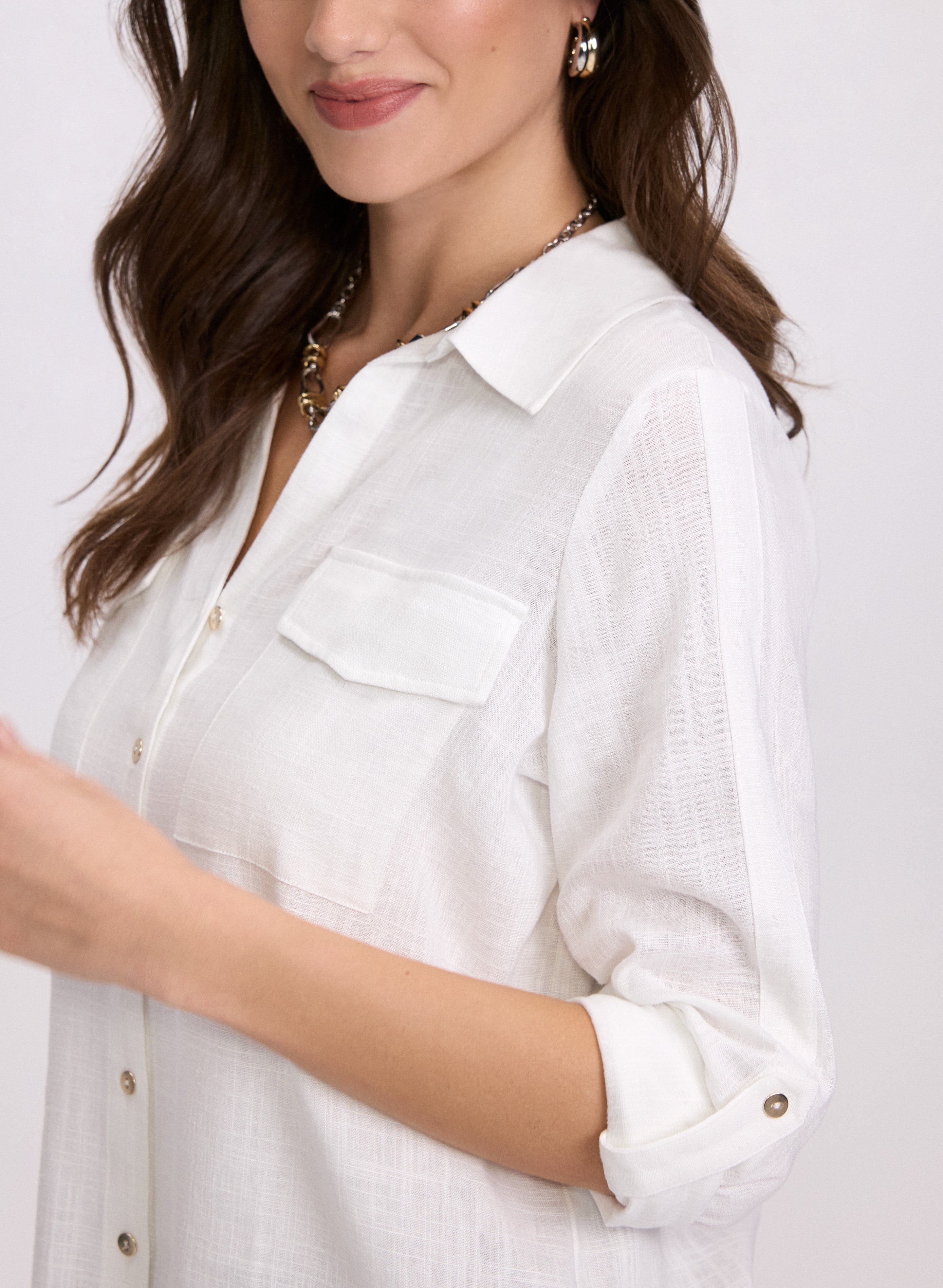 Women's Casual Button Down Blouse - Soft Cotton Shirt for Work & Everyday Wear | Office, Date Night & Weekend Outfits