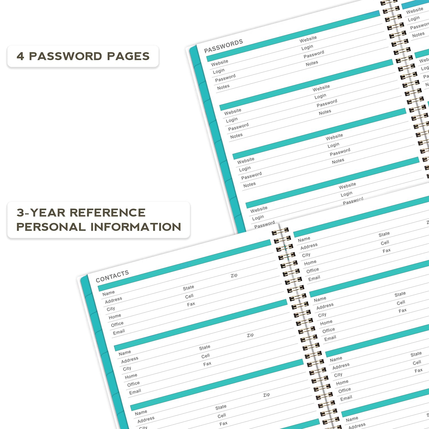 2025-2026 Monthly Planner with Tabs & Inner Pocket - July 2025 to December 2026 Calendar Organizer, 8.5