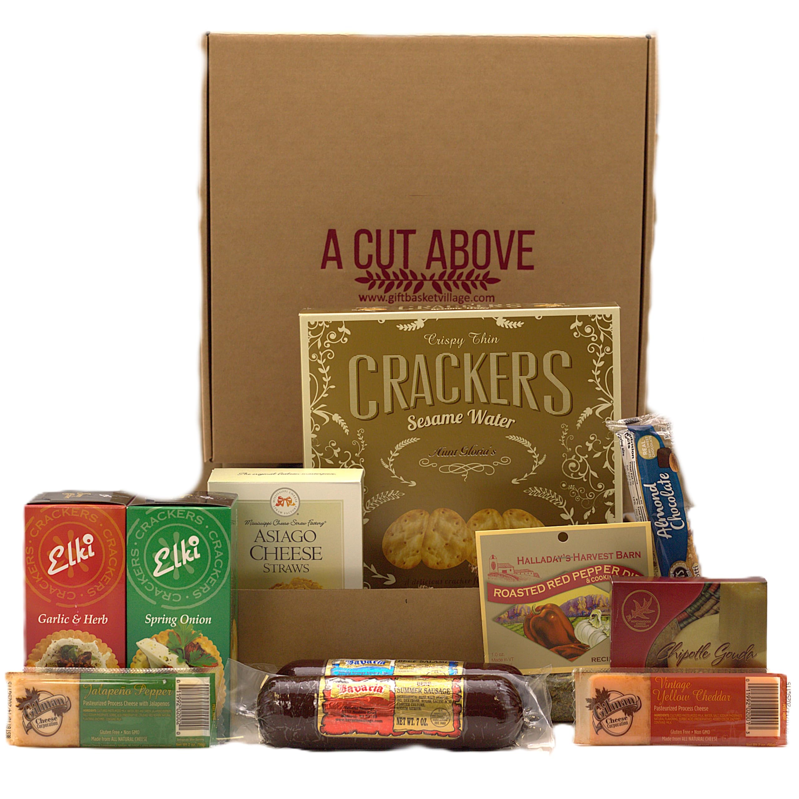 Premium Fall Cheese and Sausage Gift Basket - 7lb Gourmet Seasonal Flavors | Perfect for Thanksgiving, Holiday Gifts & Corporate Events