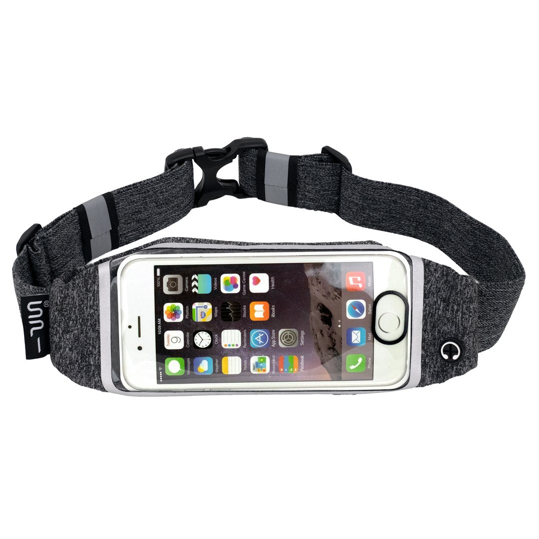 Spibelt Running Belt with Zipper Pocket - Waist Pack for Jogging, Hiking & Travel - Secure Phone Holder for iPhone & Android - Hands-Free Fitness Accessory (Perfect for Outdoor Activities, Gym & Daily Use)