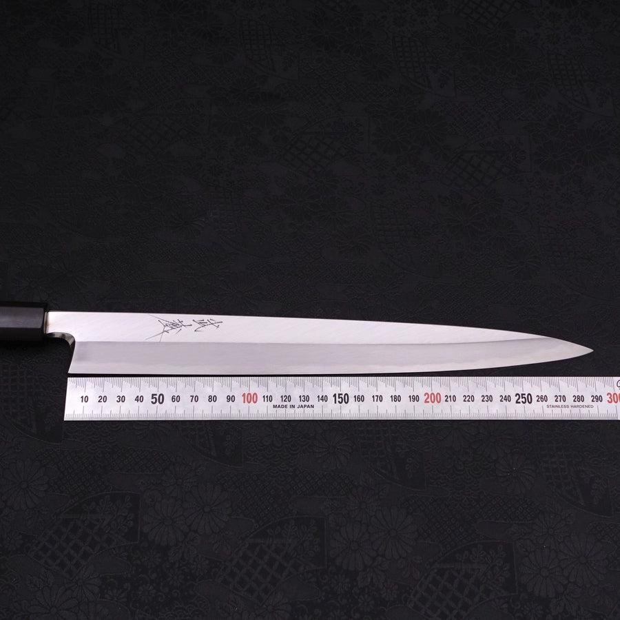 Premium Yanagiba Sushi Knife - Blue Steel #2 Kasumi Finish with Walnut Handle 300mm - Ideal for Sushi Chefs & Japanese Cuisine Lovers