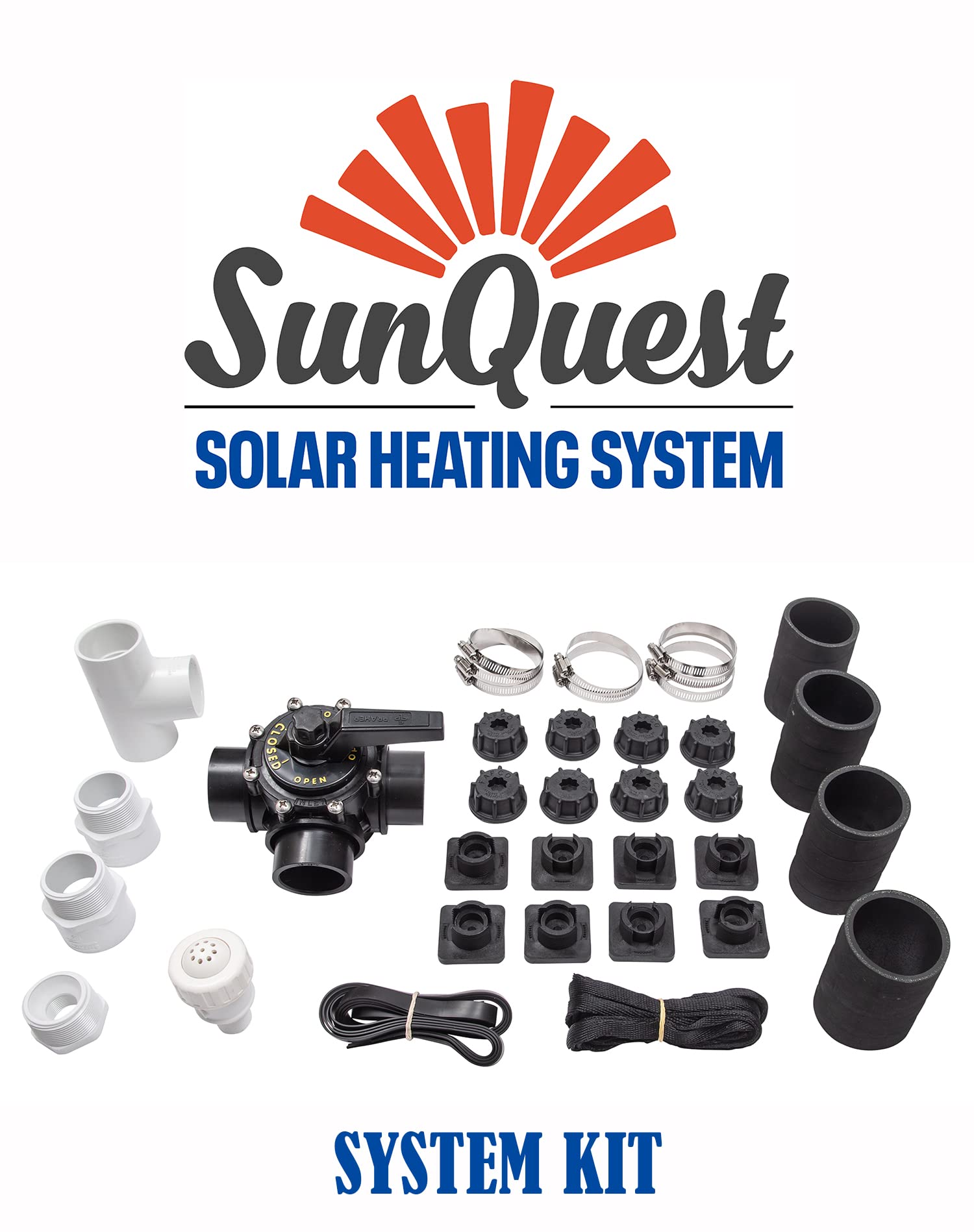 SunQuest SunSolar Energy Technologies SQ-SK Solar Panel System Kit for Home & RV - Off-Grid Power Solution for Camping, Emergency Backup & Sustainable Living
