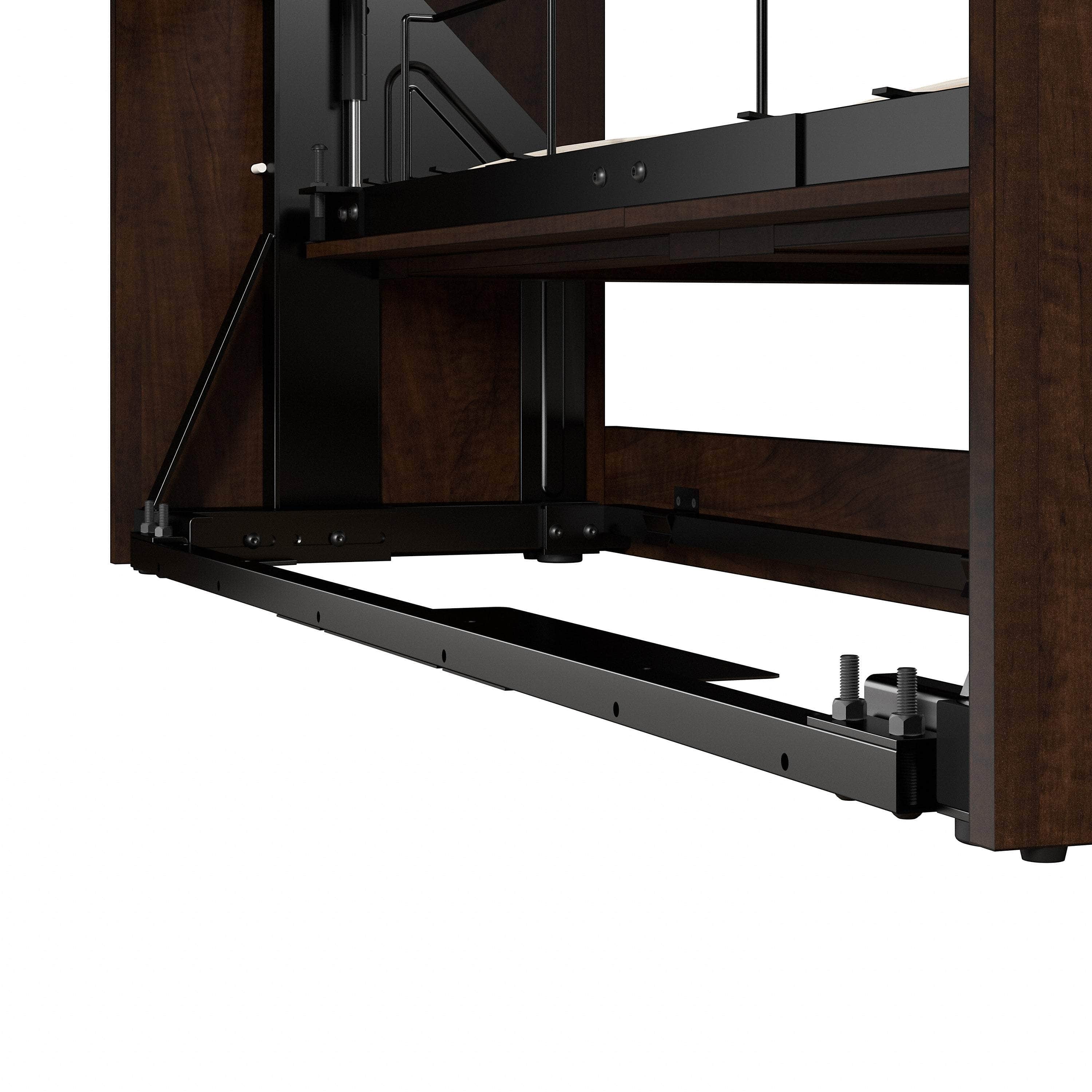 Pur Queen Murphy Wall Bed with Closet Storage Cabinets (115W) - 7 Color Options - Space-Saving Solution for Small Apartments, Guest Rooms & Home Offices