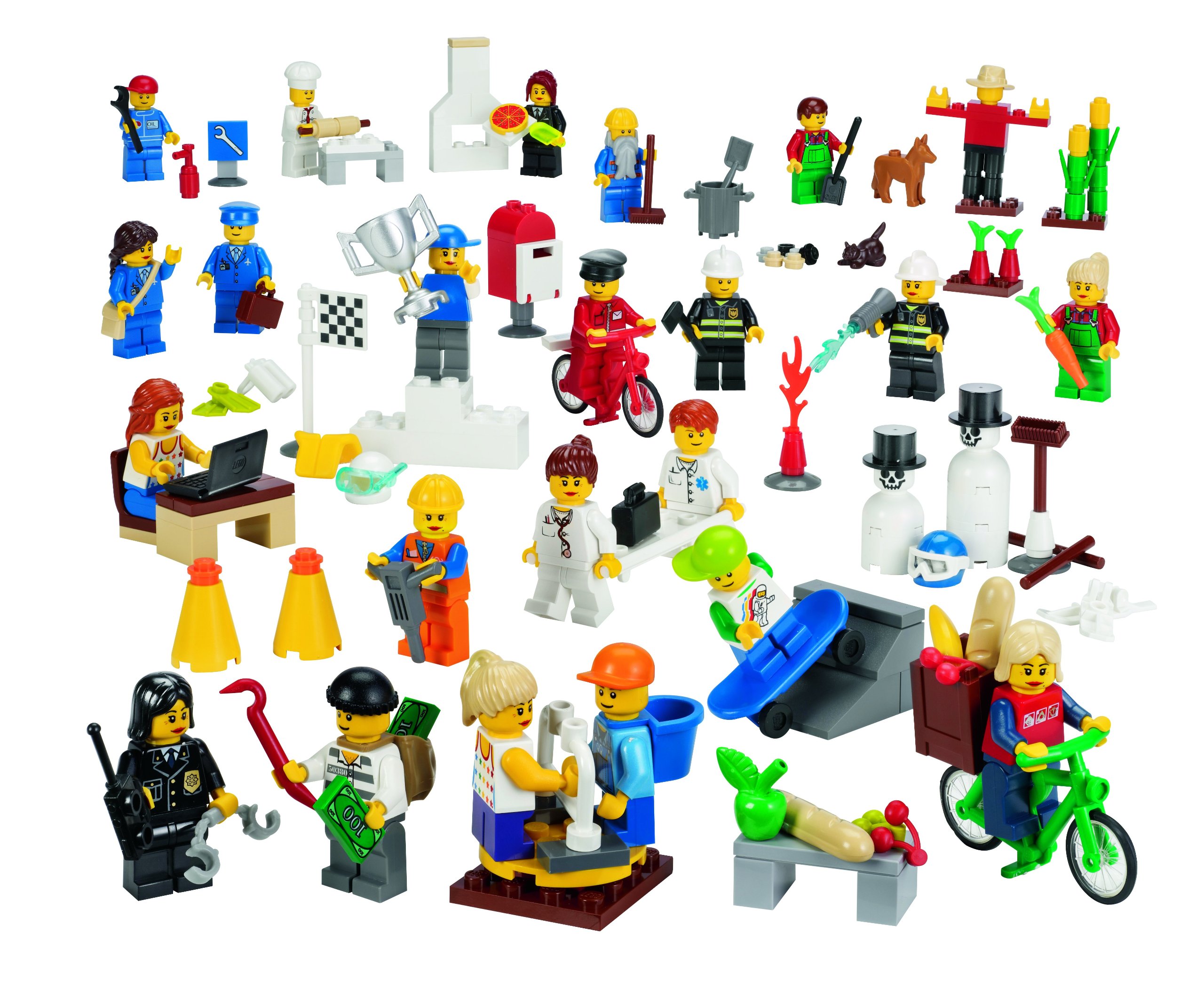LEGO 779348 256-Piece Community Minifigure Building Set - Creative Play for Kids & Collectors - Perfect for Role-Playing, Storytelling & Display
