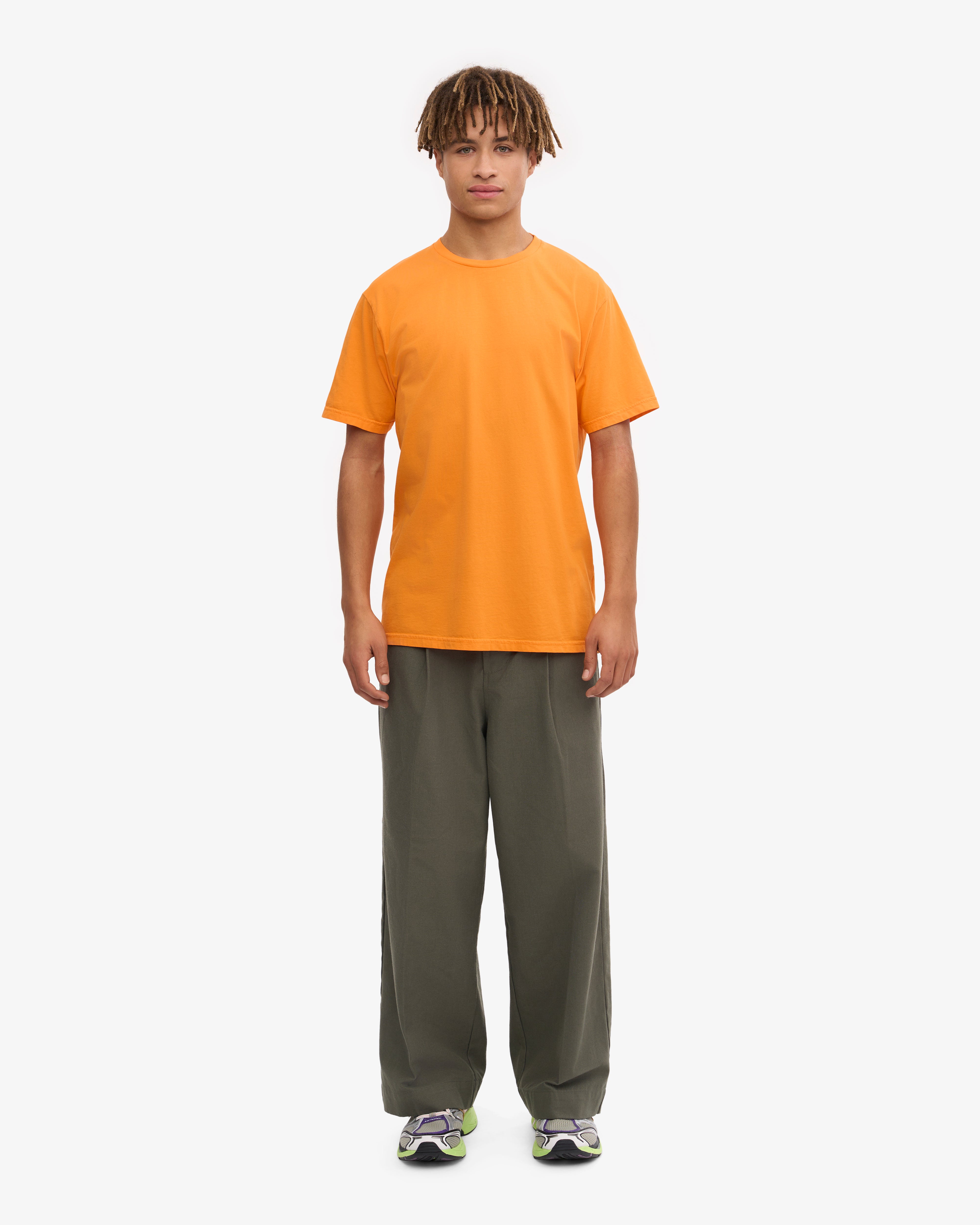 Classic Organic Cotton T-Shirt - Sunny Orange | Eco-Friendly & Comfortable for Casual Wear, Outdoor Activities & Everyday Use