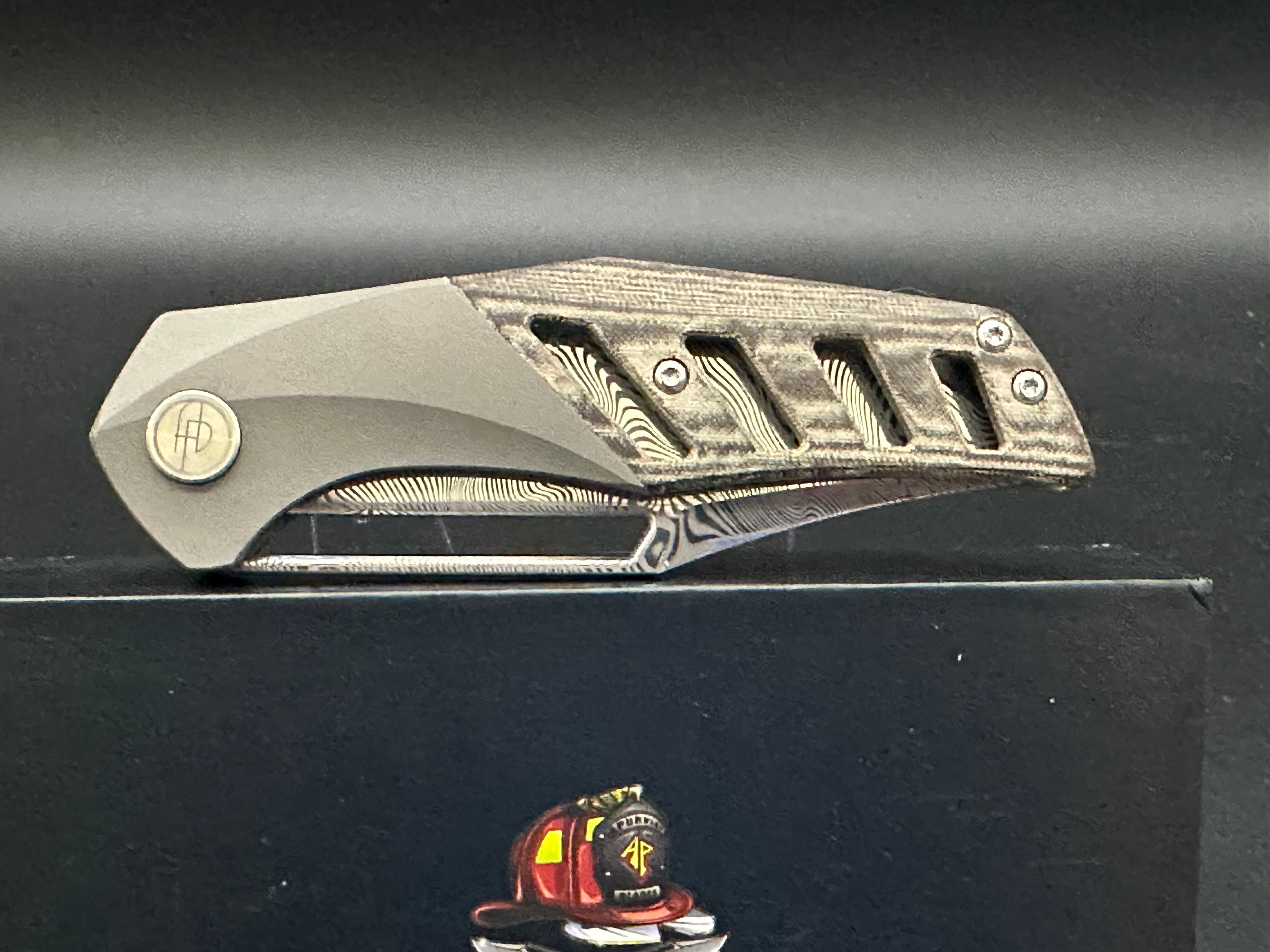 Apurvis Primordial MK3 Limited Edition - Exclusive Damasteel & Timascus Folding Knife (Only 20 Made) | Premium EDC Pocket Knife for Collectors & Outdoor Enthusiasts