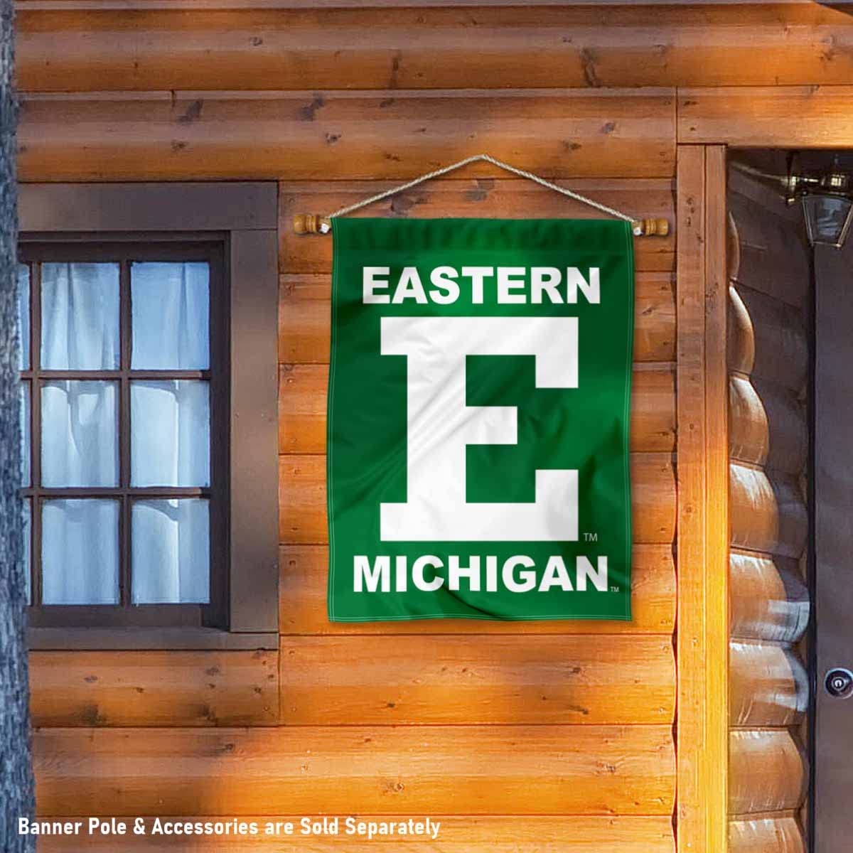 Eastern Michigan Eagles Double-Sided Banner Flag for Game Day & Home Decor