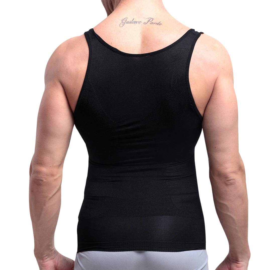 Men's Slimming Body Shaper Shirt - Compression Underwear Vest for Belly Fat Control & Bodybuilding - Perfect for Workouts, Gym & Everyday Wear