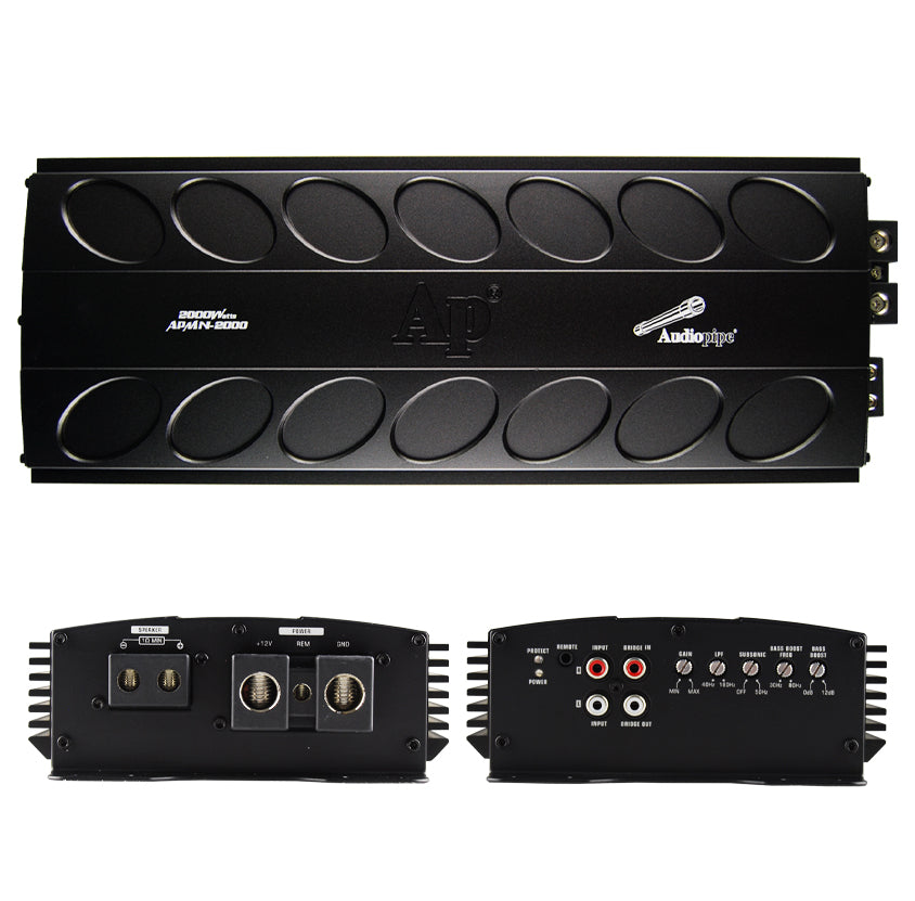 APMN 2000 Mini Class D Mosfet Amplifier - High Power Compact Audio Amp for Car, Home Theater & Studio Use