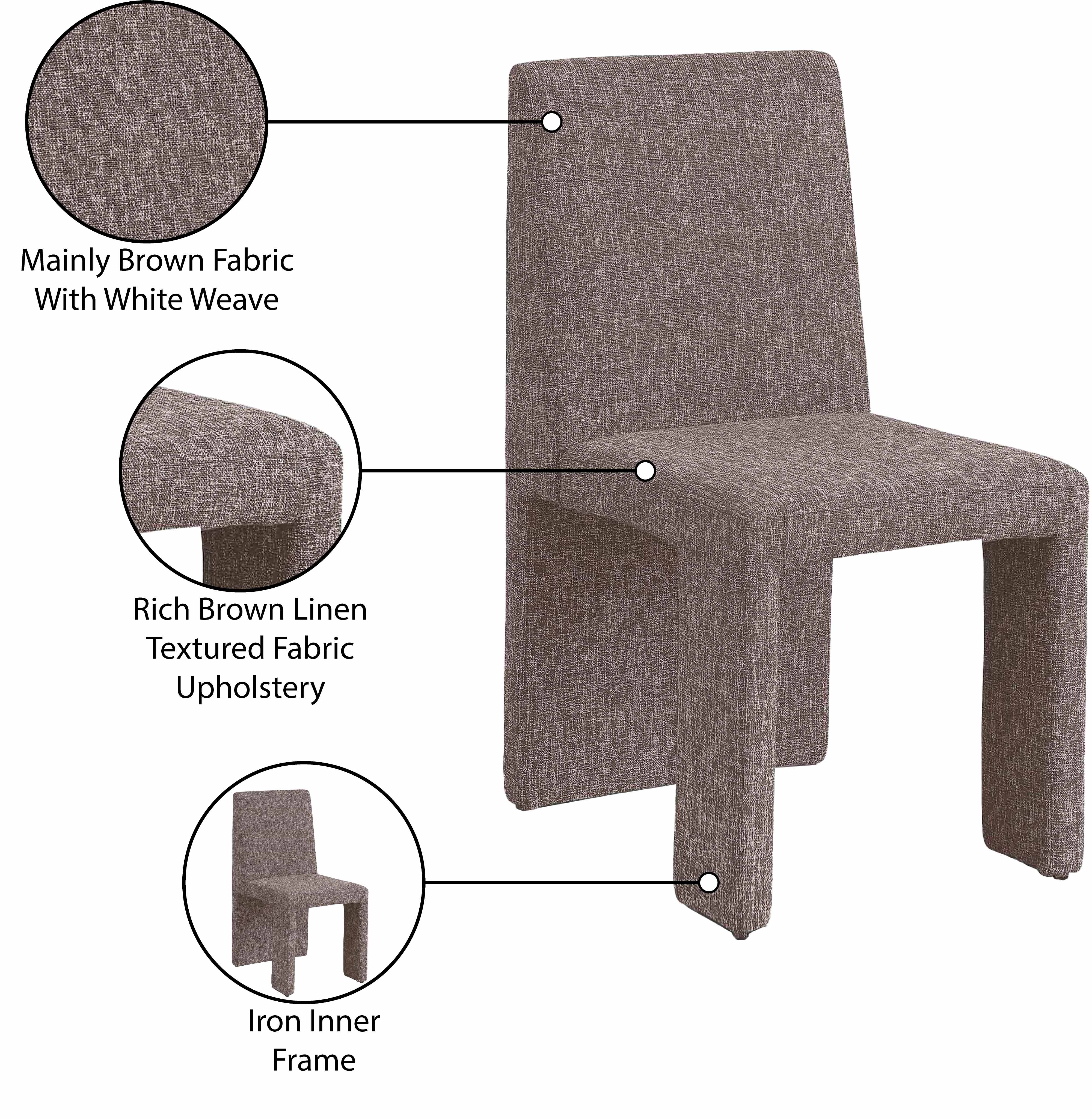 Benson Linen Textured Fabric Dining Chair - Modern Farmhouse Style Upholstered Seat for Kitchen, Dining Room & Home Decor | Comfortable & Durable