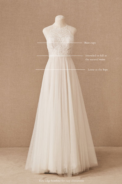 BHLDN Wtoo by Watters Claremore Wedding Gown - Elegant Lace Bridal Dress for Beach, Garden & Formal Ceremonies