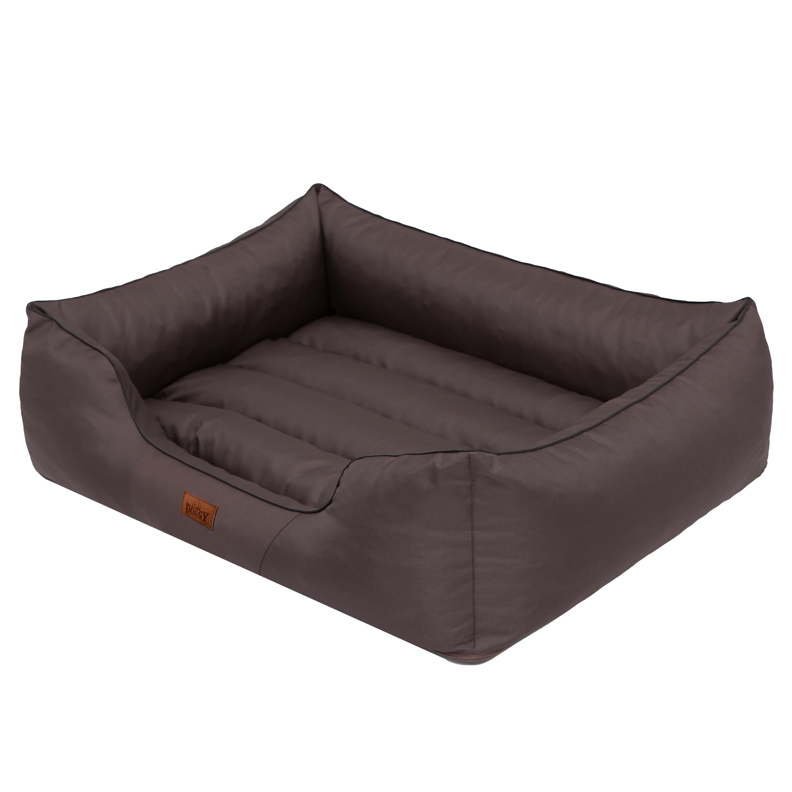 Hobbydog Cordura Comfort Dog Bed - Large Size, Durable & Waterproof Dark Brown Pet Bed for Dogs - Perfect for Home, Crate & Travel Use