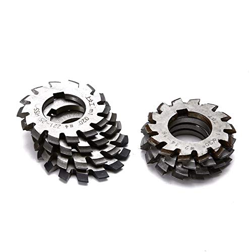 8-Piece HSS M1 PA20 20° Involute Gear Cutter Set #1-8 - High Speed Steel Milling Machine Tool Kit for DIY, Industrial & Automotive Gear Cutting Projects