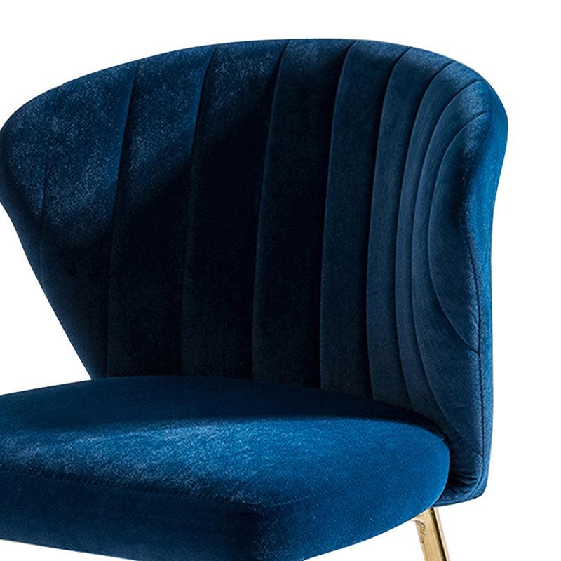 Modern Dining Chairs Set of 4 - Mid Century Metal Leg Side Chairs for Kitchen, Dining Room & Office - Aruna Contemporary Upholstered Seating