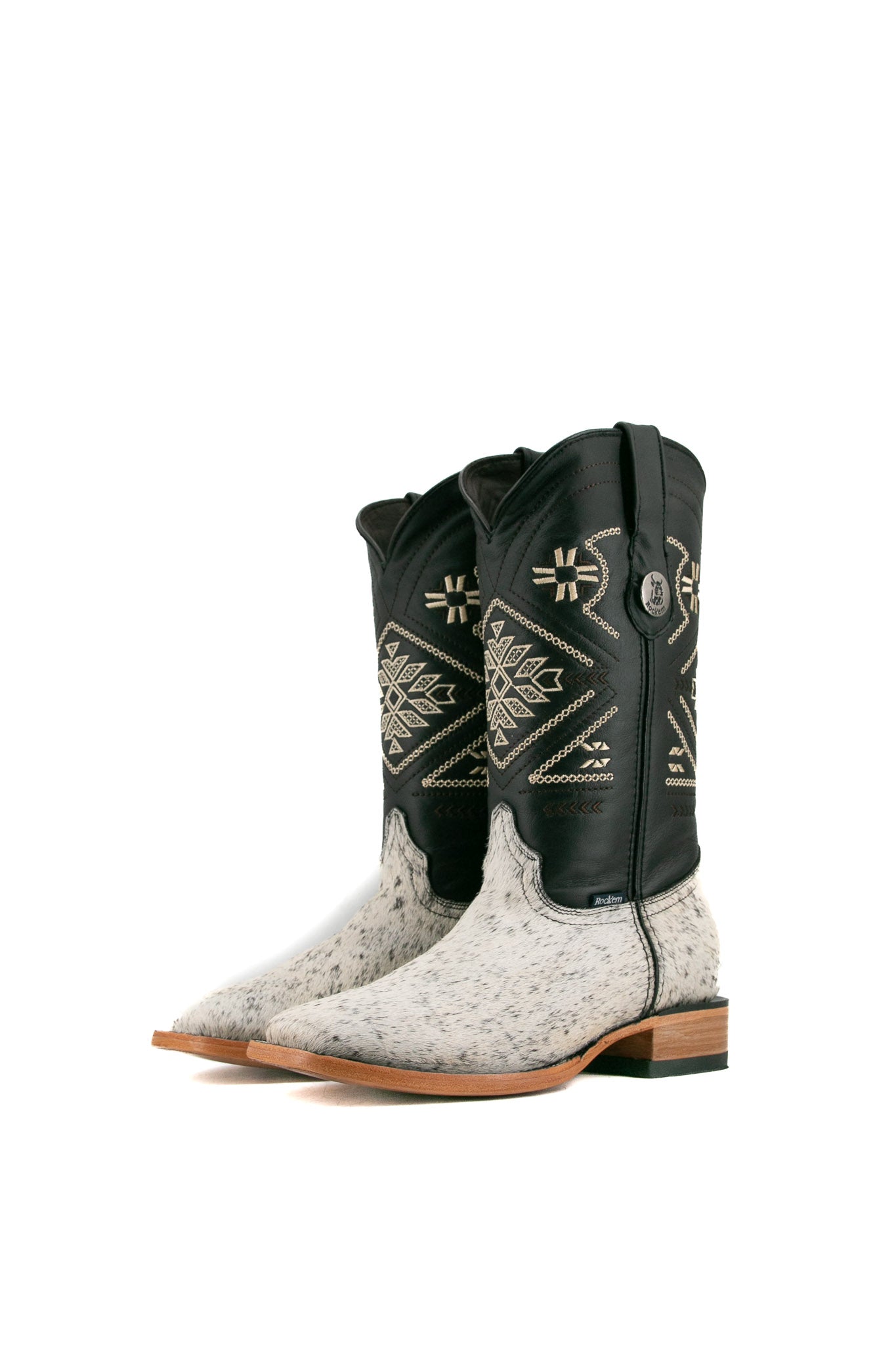 Women's Genuine Cowhide Cowgirl Boots - Size 9 Western Style Ankle Boots for Country Dancing, Rodeo & Everyday Wear - AF40 Collection (Final Sale)