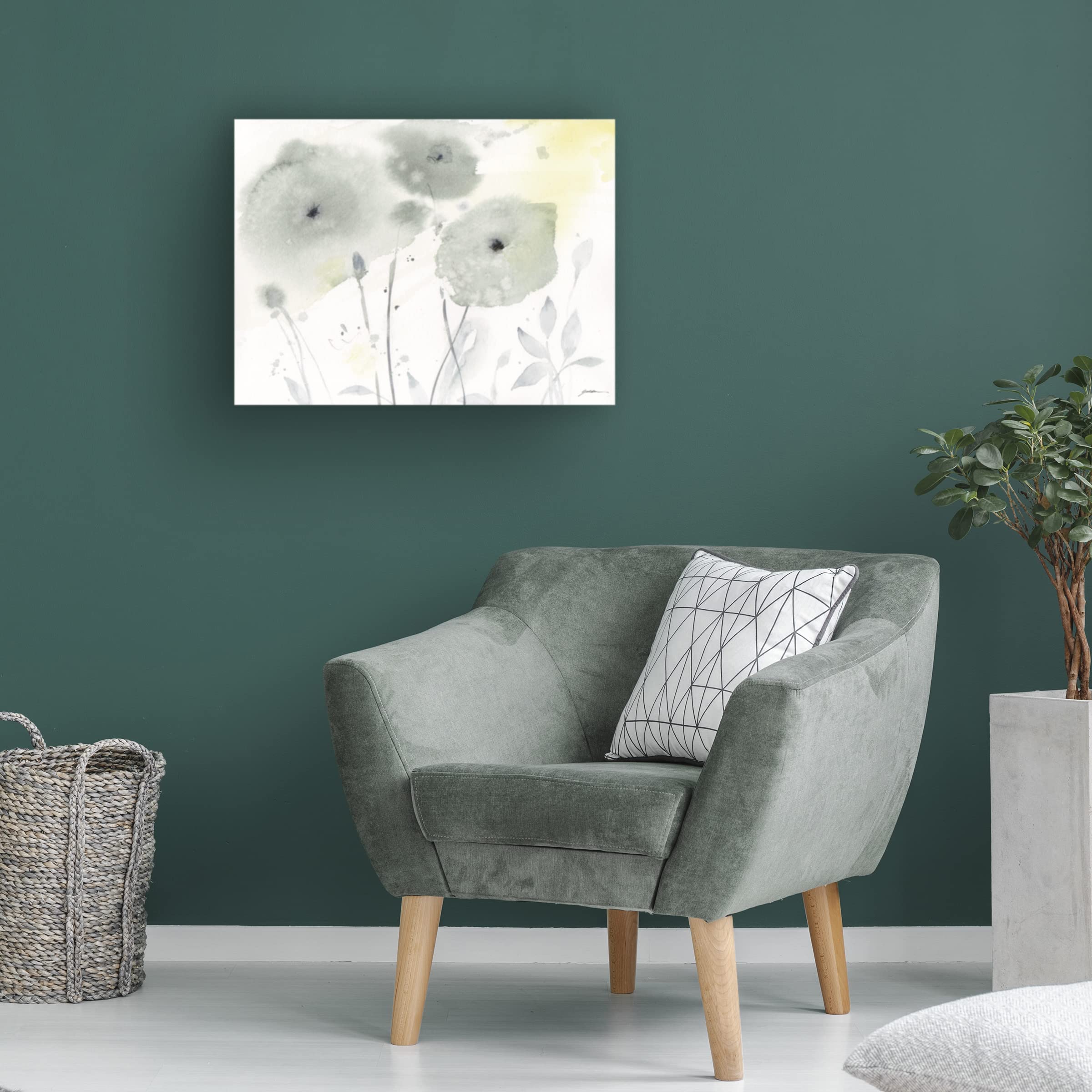 Sheila Golden 'The Sun Came Out' Canvas Wall Art Print - Modern Abstract Landscape Painting for Living Room, Bedroom & Office Decor