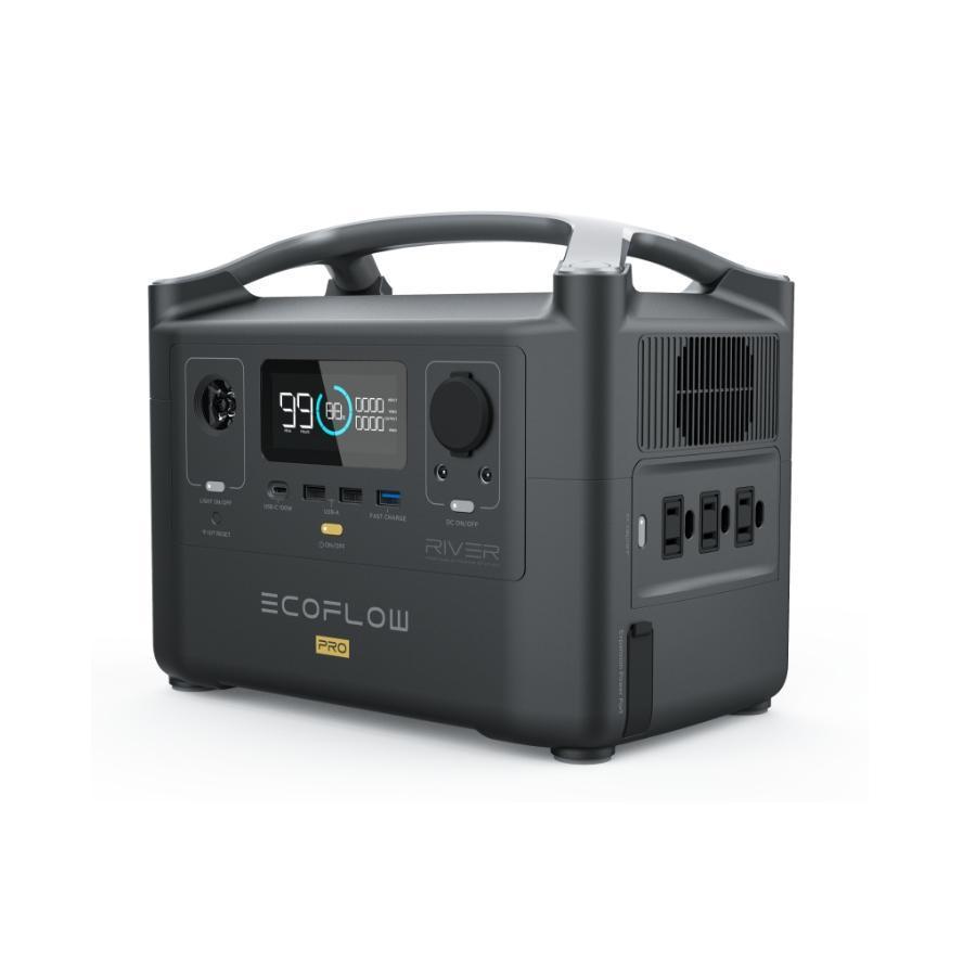 EcoFlow RIVER PRO 720Wh 600W Portable Power Station with Solar Panel Kit | Emergency Backup, Camping, RV, Outdoor Adventures Power Supply