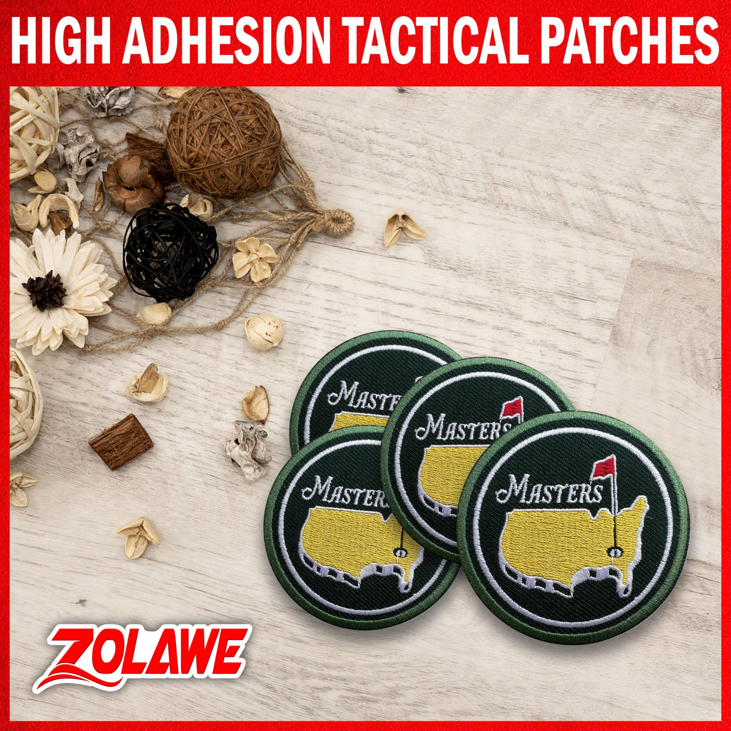Golf Master Embroidered Patch - Iron On & Sew On for Clothes, Hats, Bags, Jeans | Custom DIY Golf Aesthetic Patches for Golfers | Perfect Gift for Golf Lovers | Great for Golf Tournaments, Team Uniforms & Personalized Golf Accessories