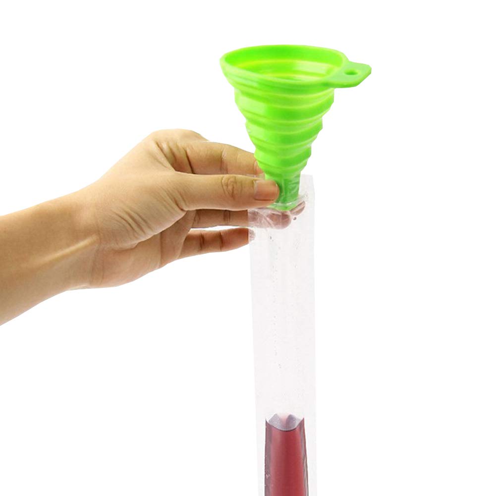 BPA-Free Disposable Ice Popsicle Bags with Zip Seals - 100 Pack Includes 4 Popsicle Holders & 1 Silicone Funnel for Kids | Perfect for Homemade Frozen Treats, Summer Snacks, and Party Favors