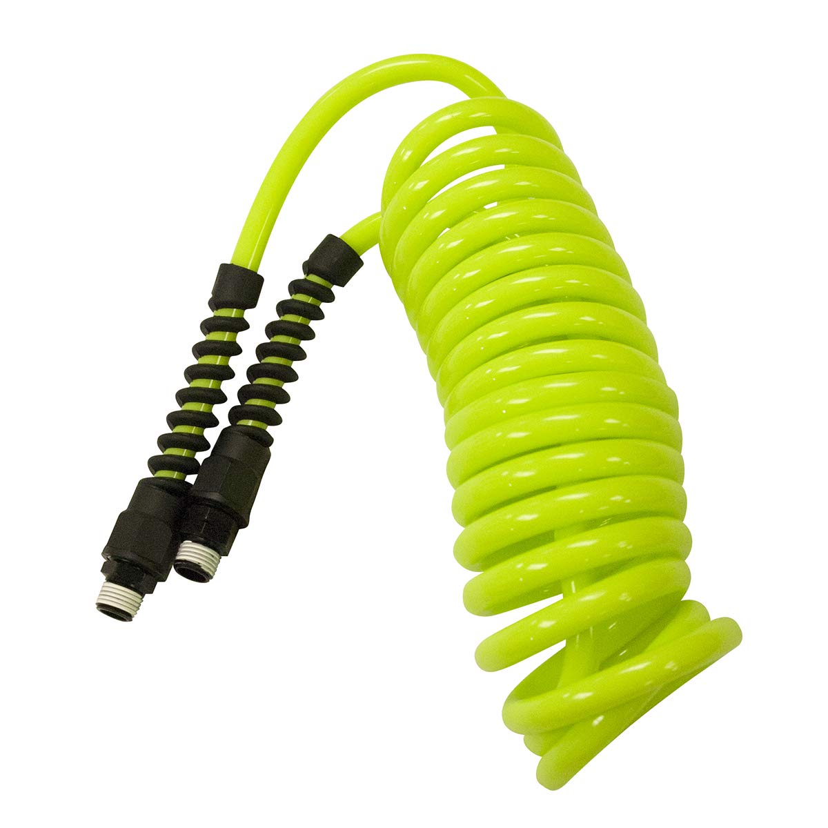 Flexzilla Polyurethane Recoil Air Hose 1/4 in. x 10 ft. - Lightweight, Durable, Kink-Free for Air Tools, Compressors, and Inflators | Ideal for Garage, Workshop, and DIY Projects