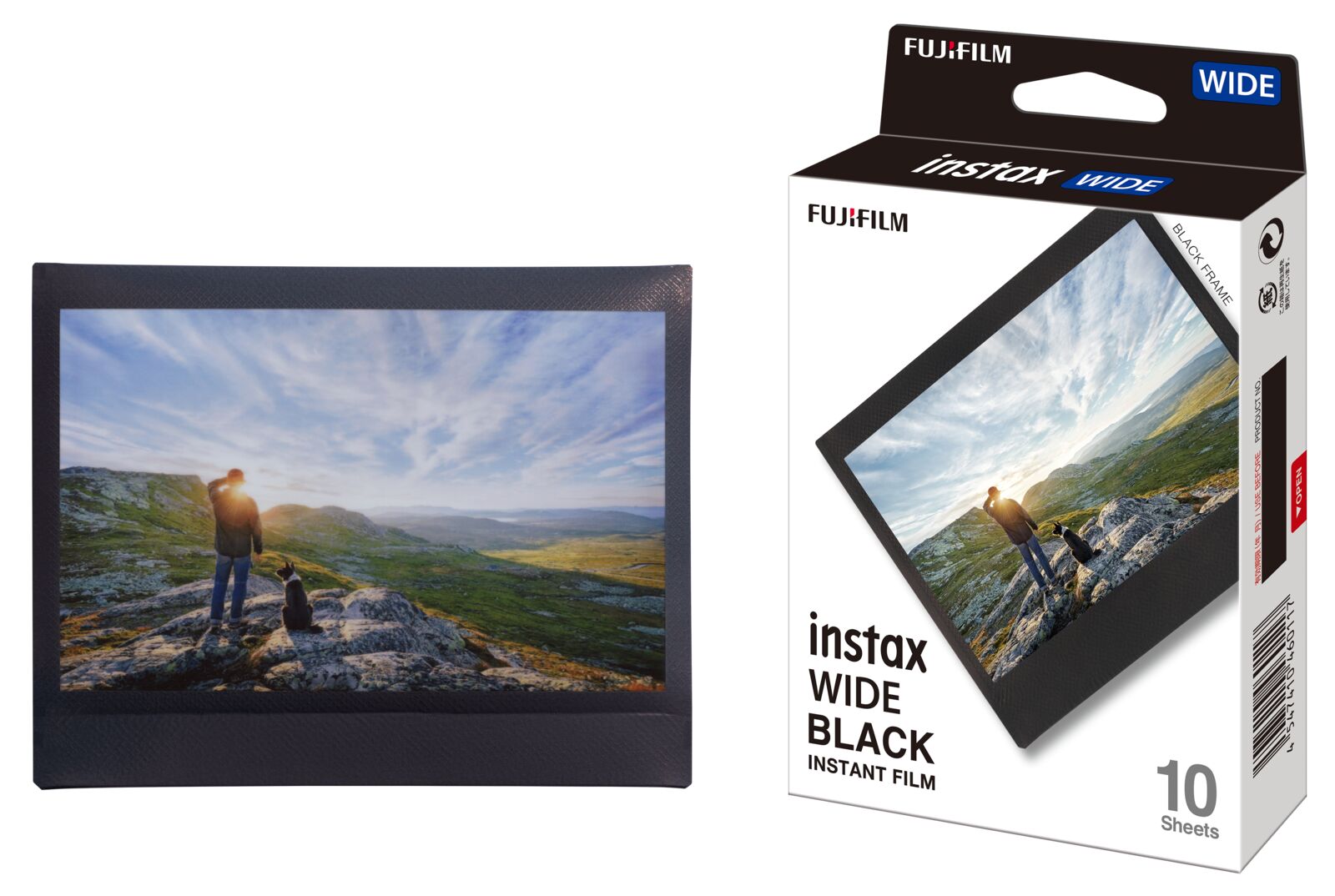 Fujifilm Instax Wide Color Instant Film - Black Frame, 10 Exposures | Perfect for Parties, Weddings & Travel Photography | Instant Camera Film for Memorable Moments