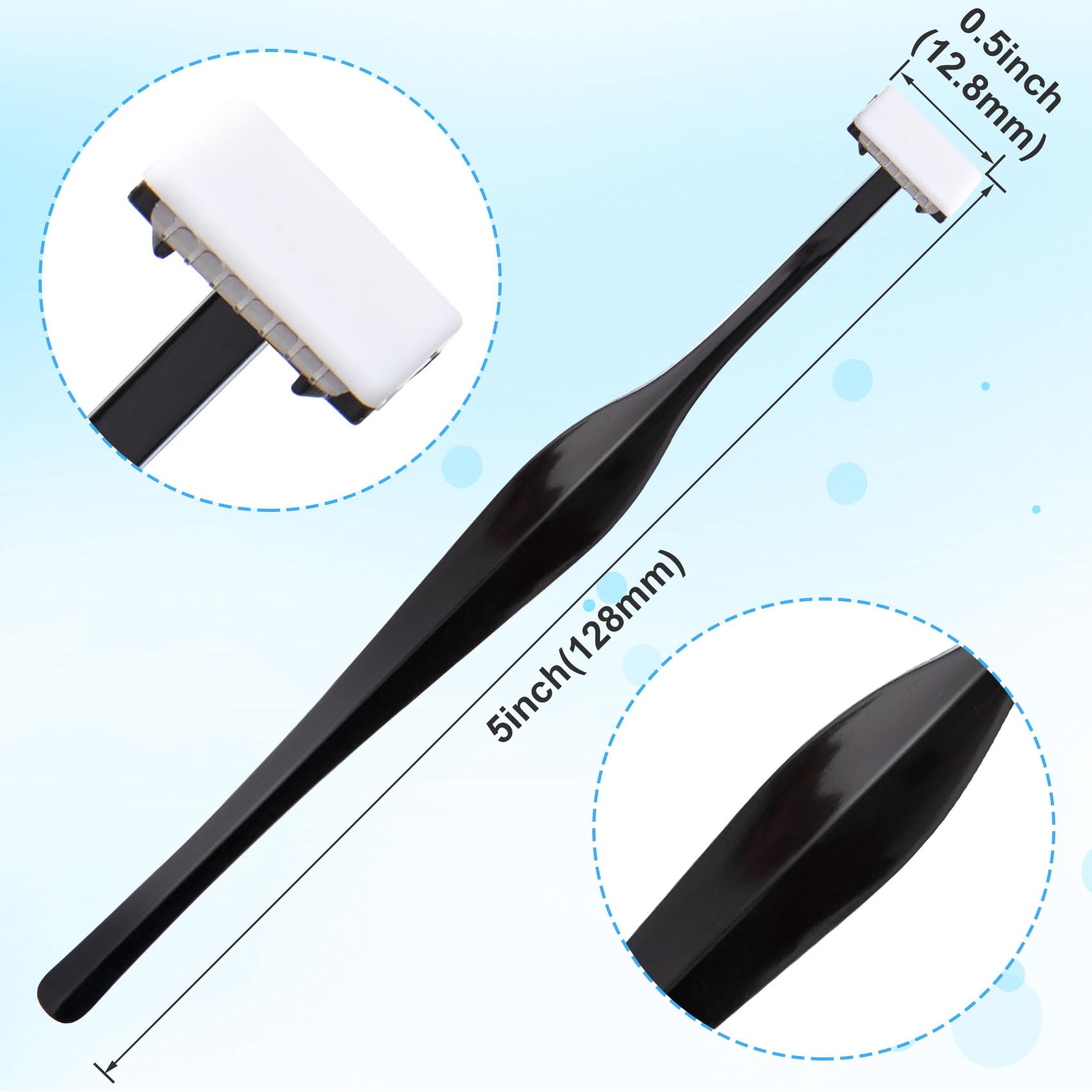 ANCIRS 24 Pack Stainless Steel Eyebrow Trimmer Razors for Women - T-Shape Facial Shaver Tool for Precise Eyebrow Shaping & Grooming | Eyebrow Trimming Kit for Girls & Women | Perfect for Home Use, Travel & Professional Makeup