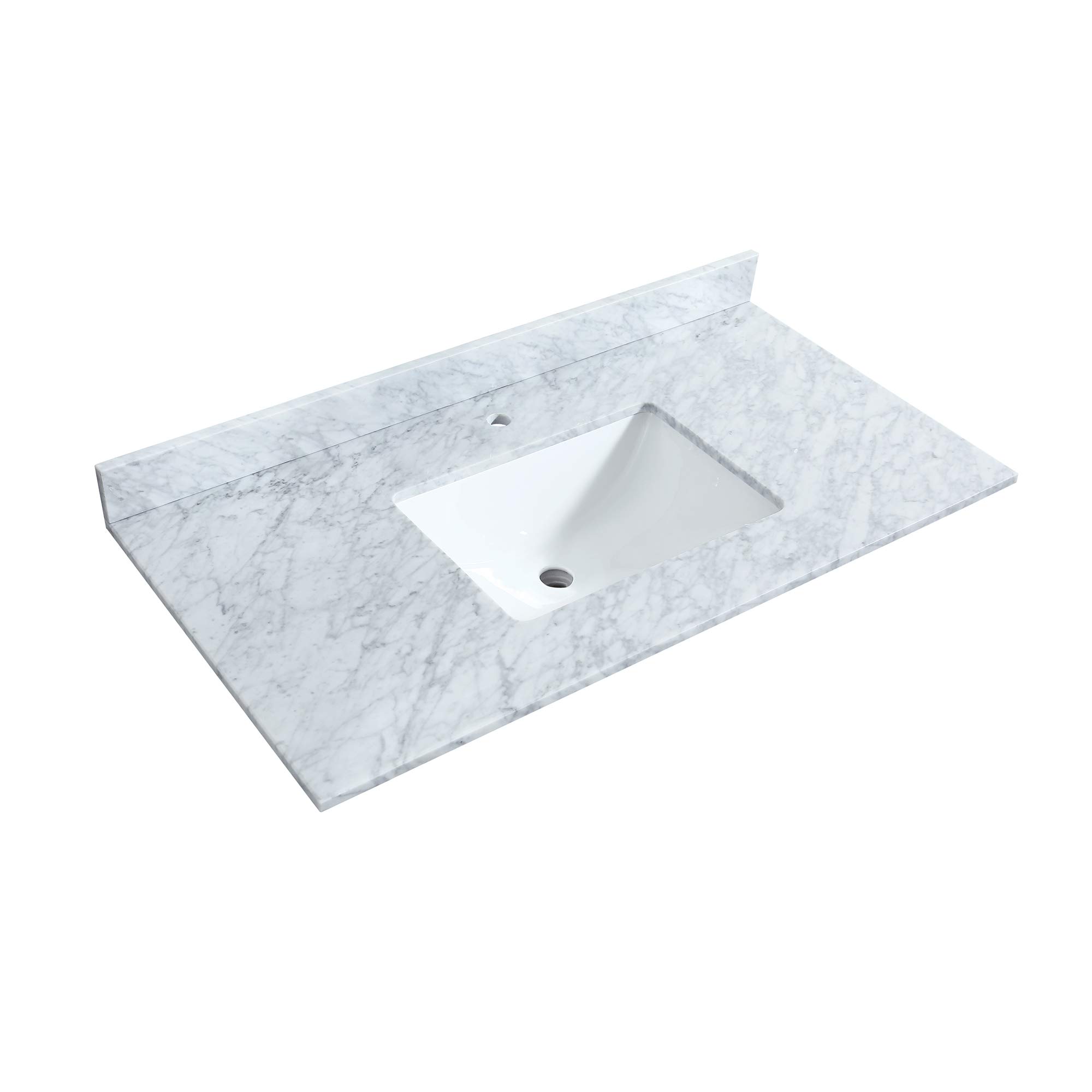 Wyndham Collection WCF292942SWBCMUNSMXX Miranda White Vanity Set with Mirror - Modern Bathroom Vanity for Small Spaces, Perfect for Apartments & Guest Bathrooms