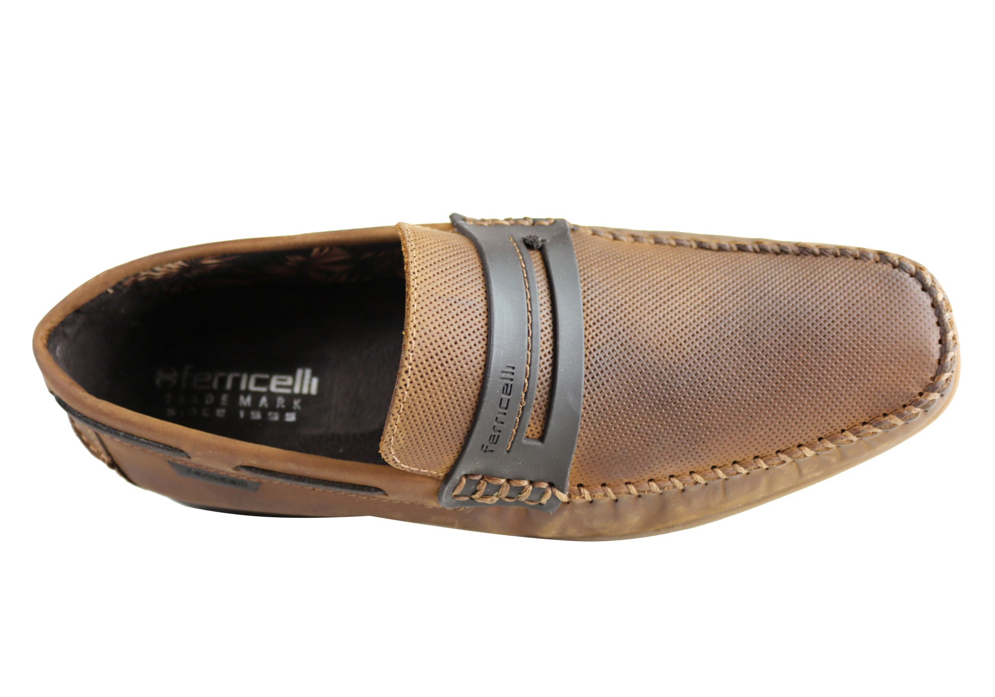 Ferricelli Mitchell Men's Genuine Leather Casual Loafers - Handcrafted in Brazil - Comfortable Slip-On Shoes for Work, Travel & Everyday Wear