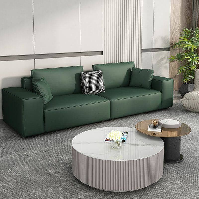 Waterproof Modern Sofa with Storage | Easy to Assemble | Includes Pillows | Perfect for Small Apartments, Living Rooms & Home Offices