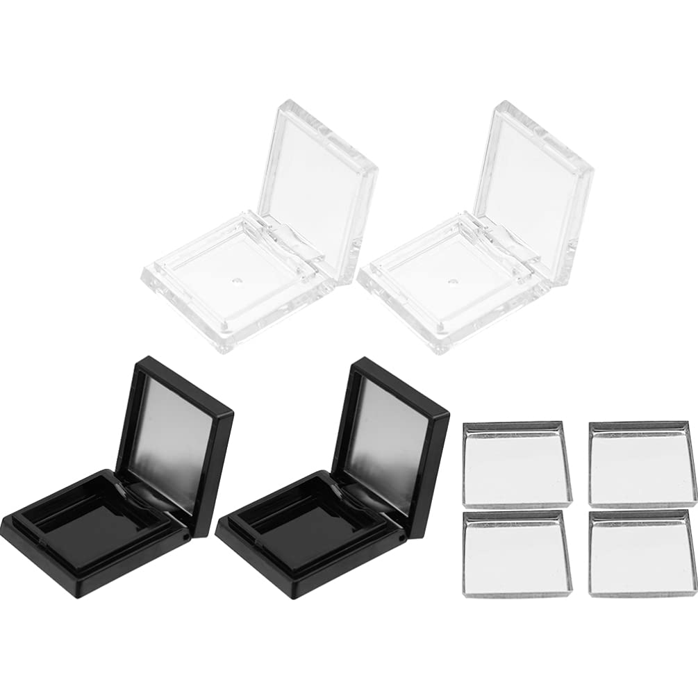 Minkissy Empty Magnetic Makeup Palette - 1 Set Square Blush Eyeshadow Lipstick Pans Case for DIY Homemade Cosmetics | Perfect for Travel, Professional Makeup Artists & Home Organization