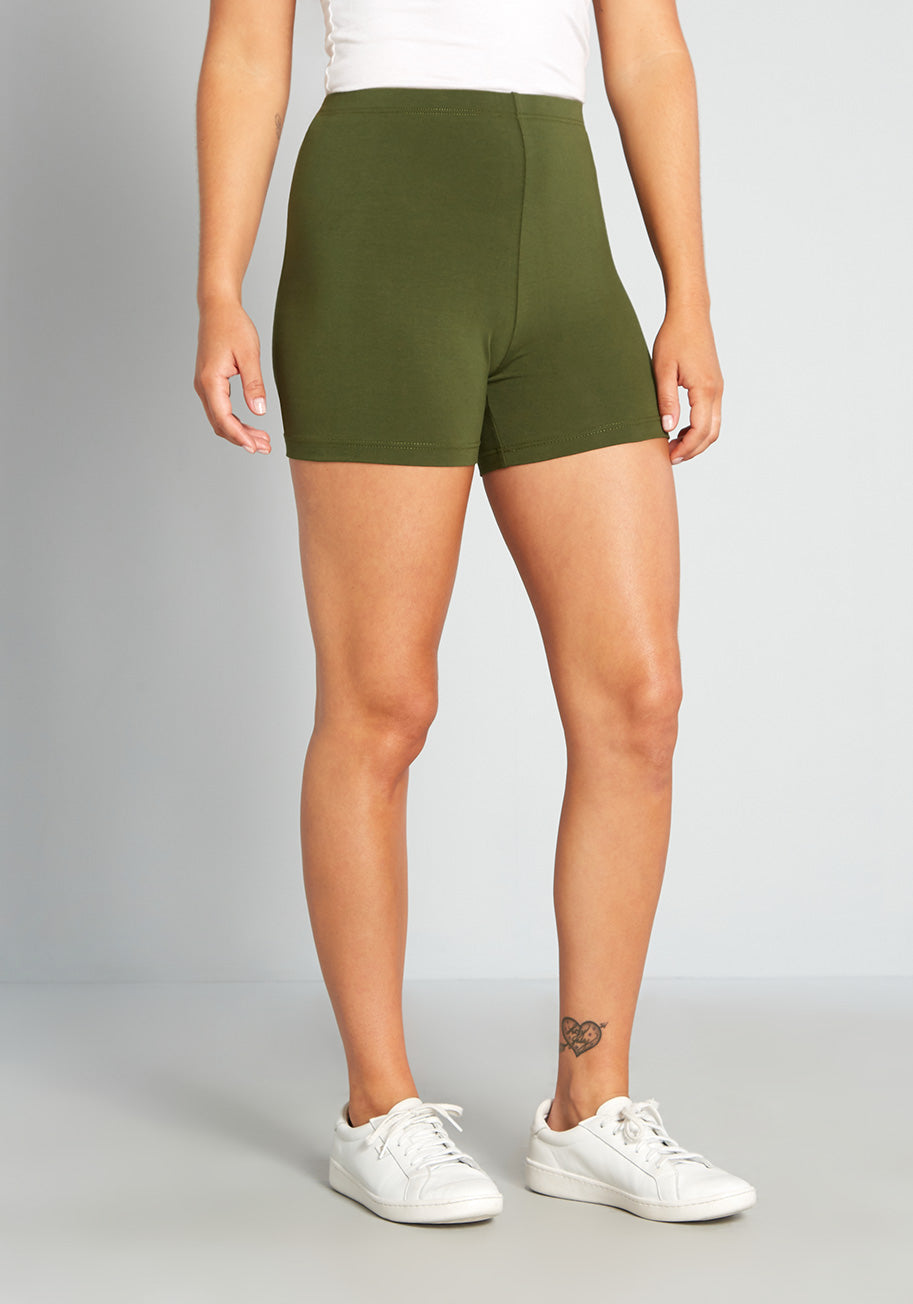 Let's Cruise Bike Shorts - High Waist Cycling Shorts for Women, Comfortable & Breathable Workout Shorts - Perfect for Cycling, Running, Yoga & Gym
