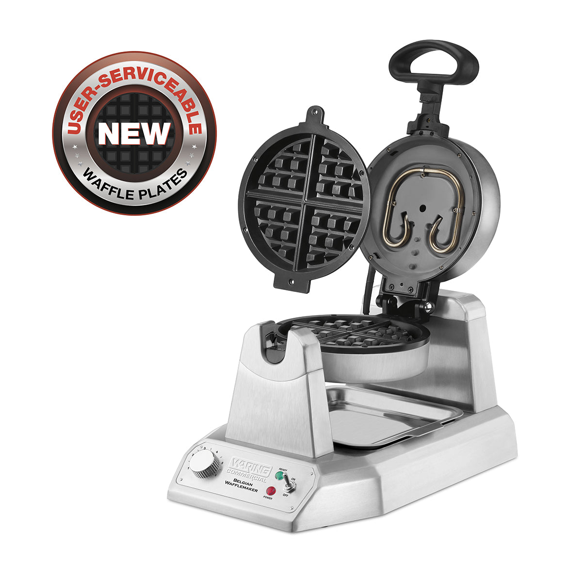 Waring Classic Single Belgian Waffle Maker 120V - Professional Countertop Waffle Iron for Homemade Breakfast, Brunch & Desserts | Perfect for Family Gatherings & Sunday Brunches