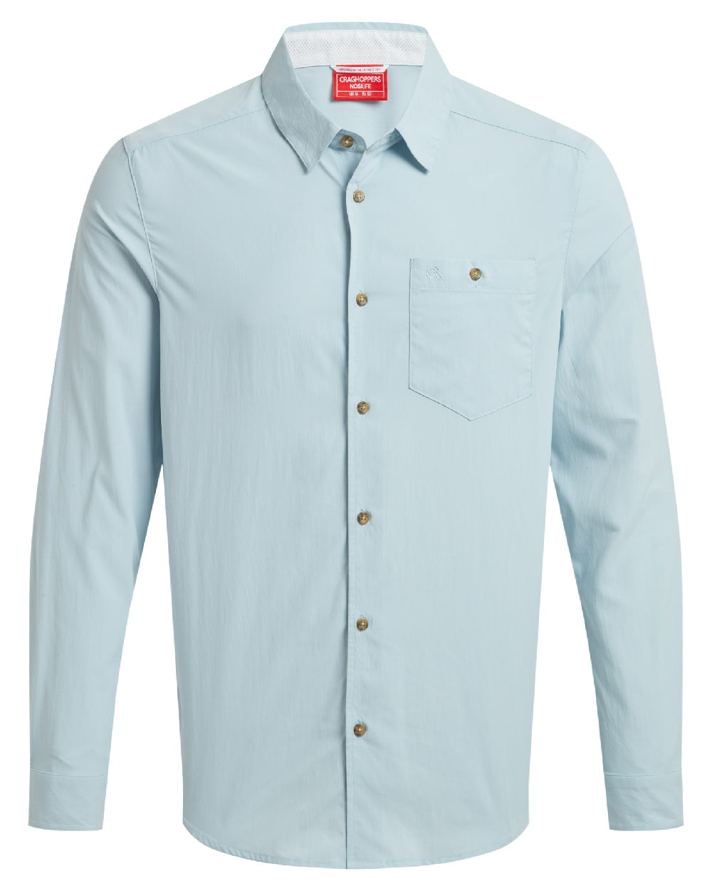 Craghoppers Men's NosiLife Nuoro Long Sleeve Shirt - Bug Repellent Travel & Outdoor Hiking Shirt with UPF 50+ Sun Protection for Camping, Fishing & Adventure Activities