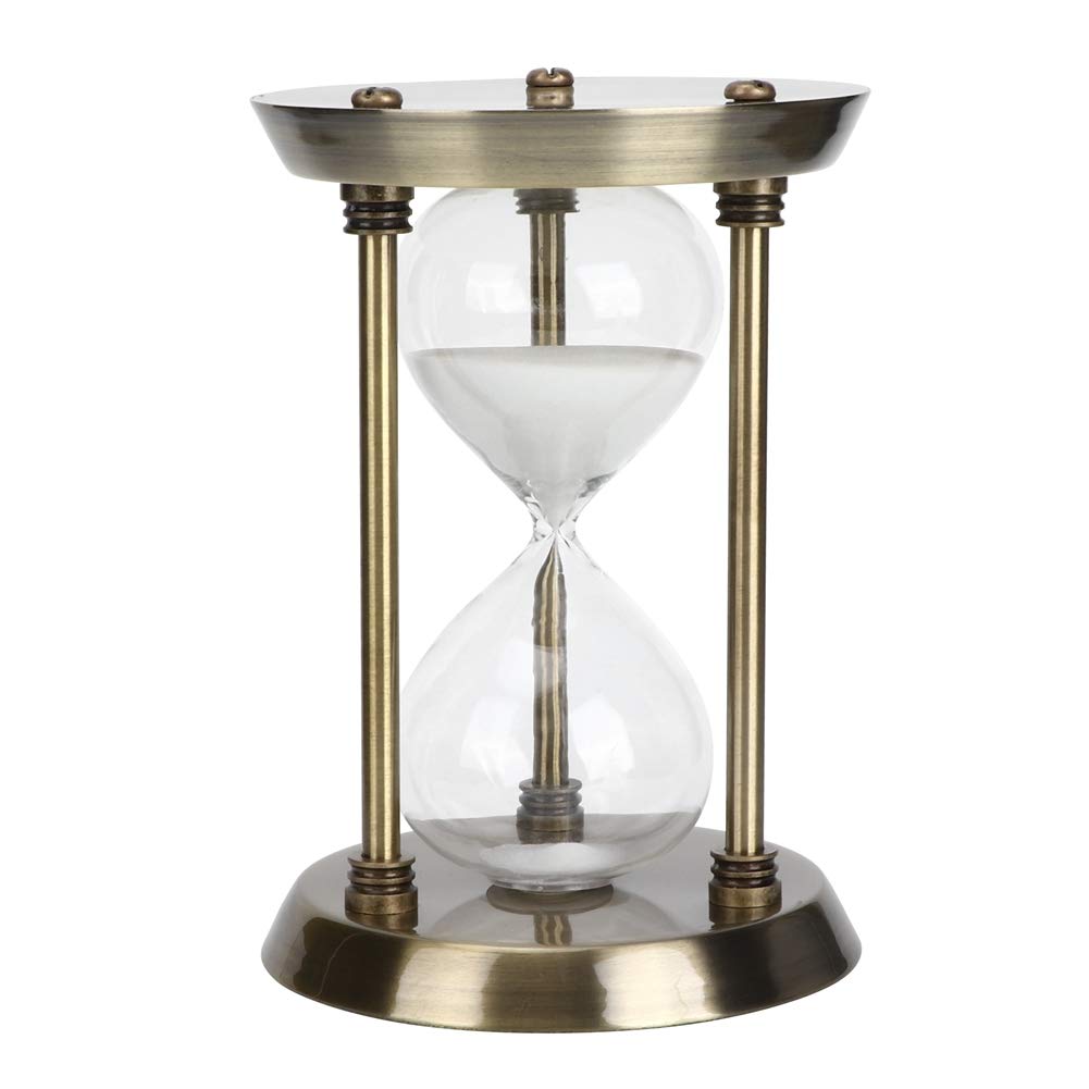 Eco-Friendly Glass Sand Timer Clock - Simple Rotating Design for Home, Office & Kitchen Use - Small Size (3/5/10 Minute Options) - Perfect for Cooking, Studying & Productivity Tasks
