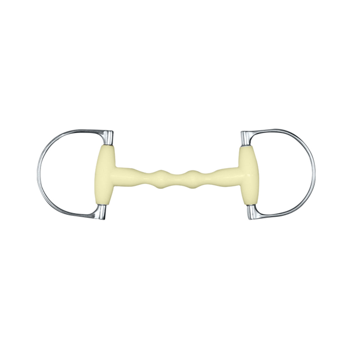 Happy Mouth King Dee Shaped Mullen Mouth Bit for Horses - Gentle Training Bit for Sensitive Mouths - Perfect for Dressage, Trail Riding & Western Riding