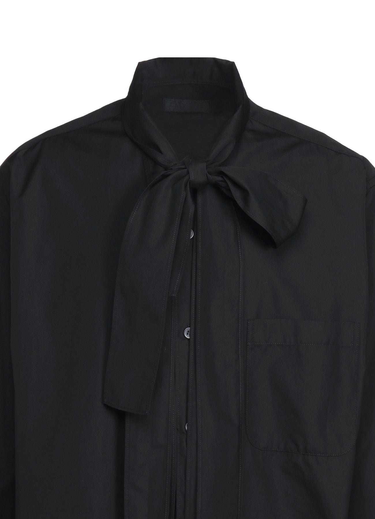 Cotton Broadcloth Bow Collar Shirt for Women - Elegant Blouse for Office, Party & Casual Wear