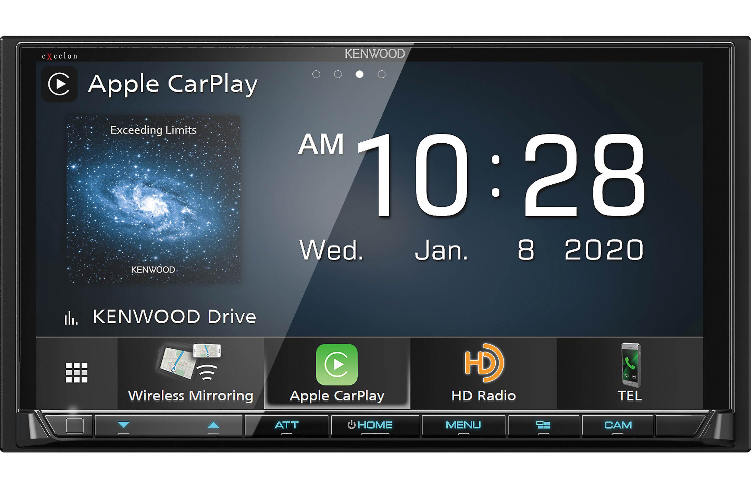 Kenwood Excelon DMX907S Digital Multimedia Car Stereo Receiver - Bluetooth, HD Radio, Apple CarPlay & Android Auto - Perfect for Road Trips & Daily Commutes